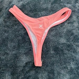 BRAND NEW NEVER WORN Coral Boutine LA High Rise Thong Bikini Bottom Size Medium